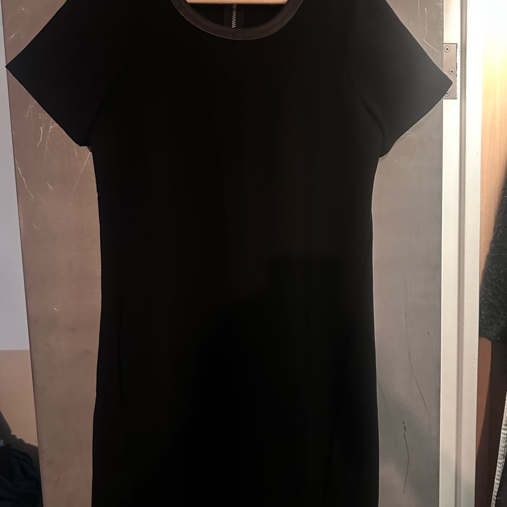Madewell Classic Black Zipper Dress